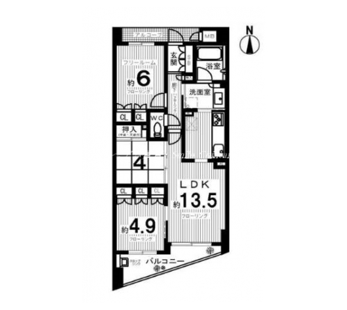 グランコート北山 間取り図