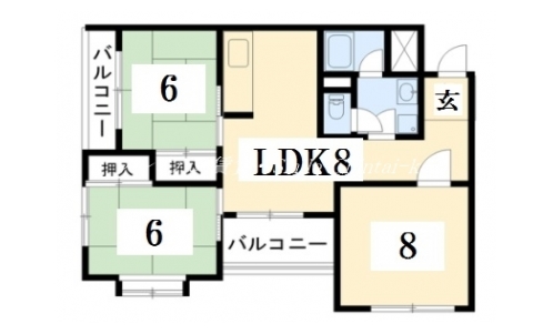 下加茂ハウス 間取り図