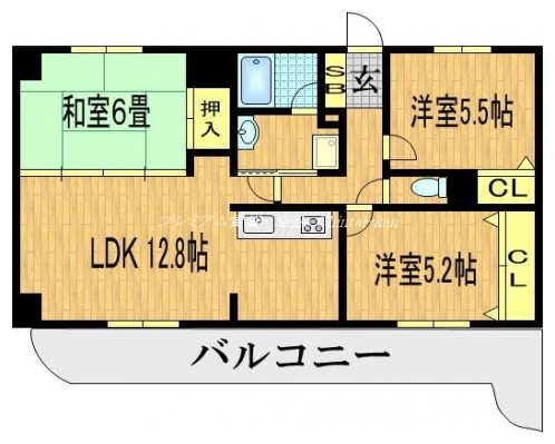 グラシィオ東山 間取り図