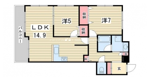 サンシティ御所南 間取り図