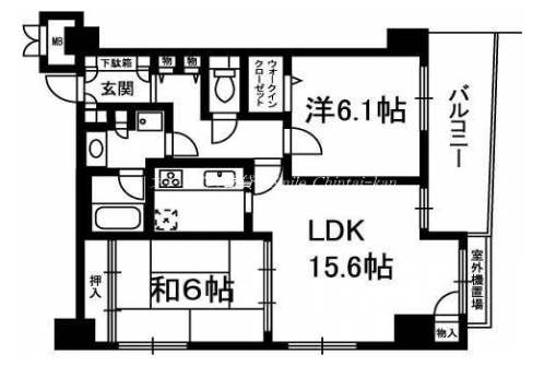 藤和シティホームズ室町御池 間取り図
