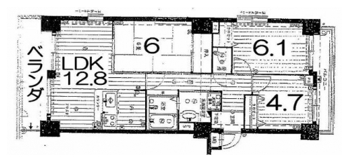 ルイシャトレ六角高倉 間取り図