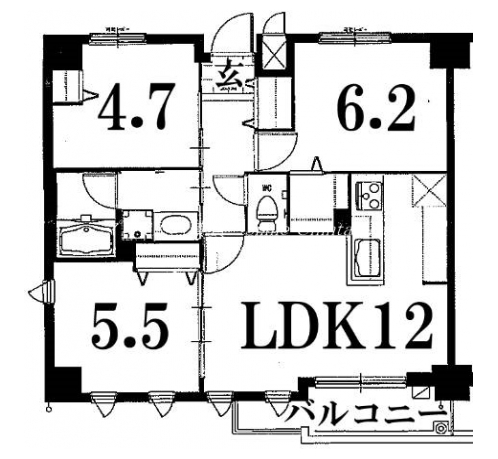 レジデンス御所西 間取り図