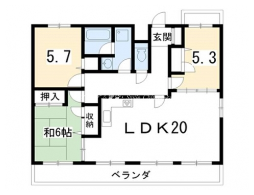 ポートハイム加茂２ 間取り図