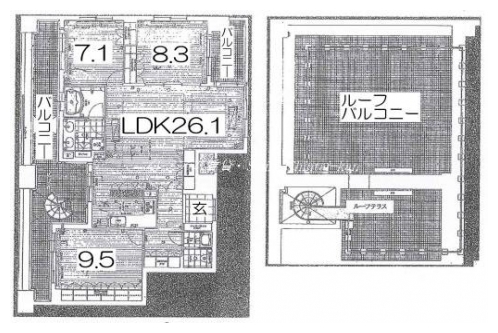 リーガル京都五条堀川 間取り図