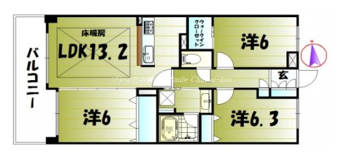 エスリード太秦三条天神川 間取り図