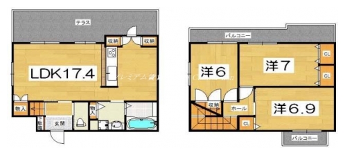 クリンゲルバウム下鴨 間取り図
