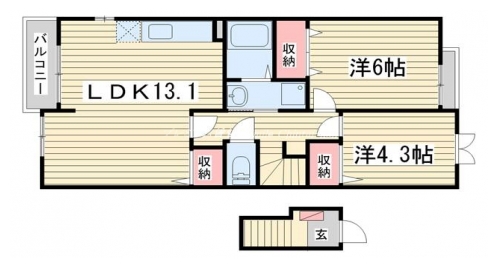 ラルーチェ北山 間取り図