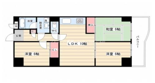 パラドール御所 間取り図