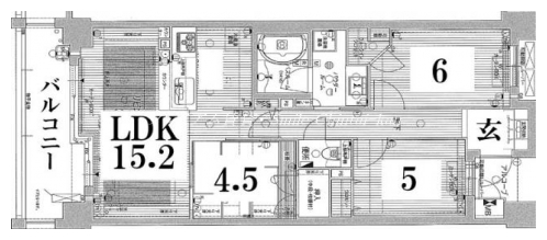 プレサンス京都一乗寺 間取り図