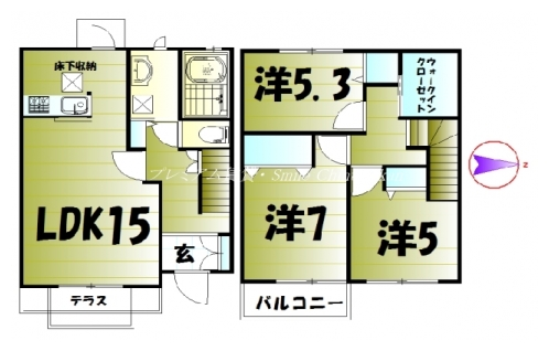 シャーメゾン鞍馬口 間取り図