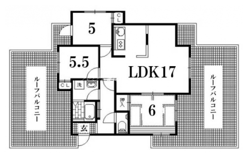 第３久米マンション 間取り図