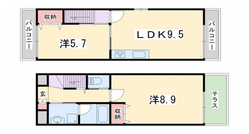 ＶＩＯＲＡ　ＩＷＡＳＡ 間取り図