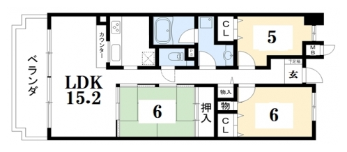 紫野門前町アーバンライフ 間取り図