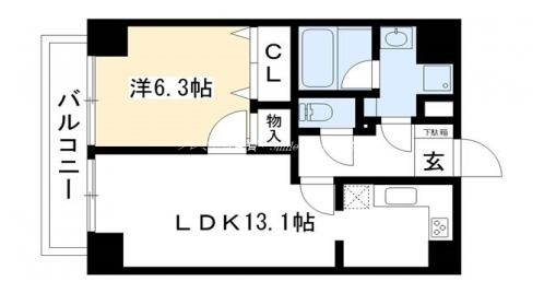 フォルム二条城東 間取り図