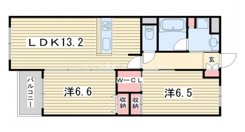 サンクチュアリ二条城 間取り図
