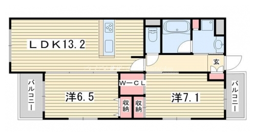 サンクチュアリ二条城 間取り図