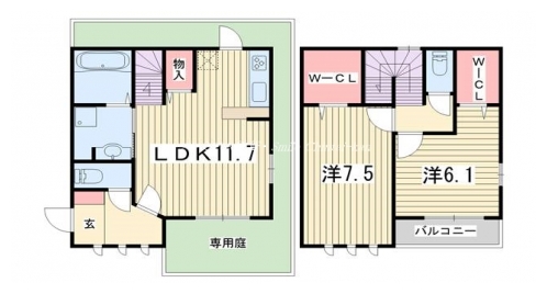 ジェンティール西陣 間取り図