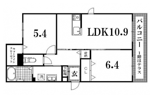 グリナージュ岩倉 間取り図