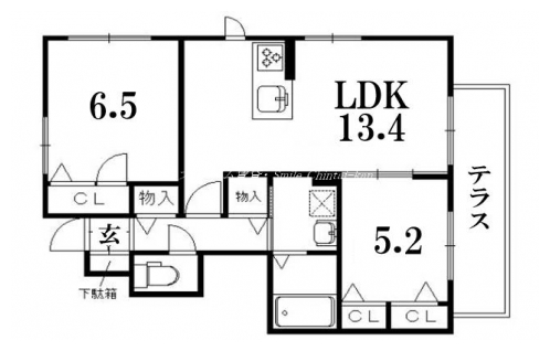 シャーメゾン旻 間取り図