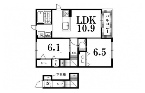 シャーメゾン旻 間取り図