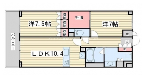 エステムプラザ京都三条大橋 間取り図