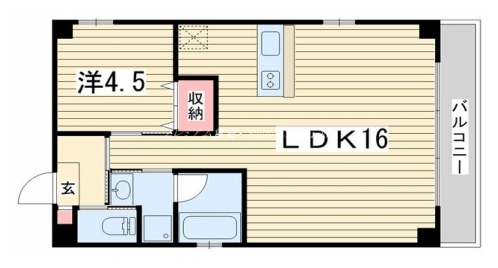 エスペランサ御所西 間取り図