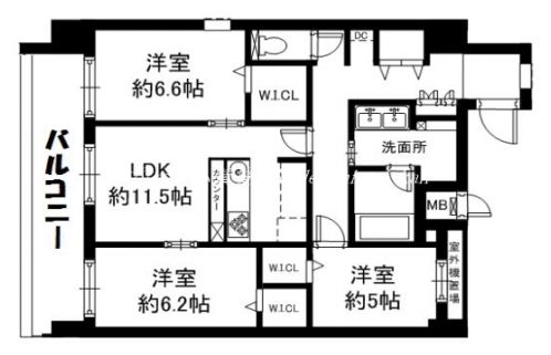 グランアミール御池 間取り図