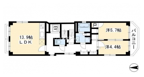 ベルベデール東山 間取り図