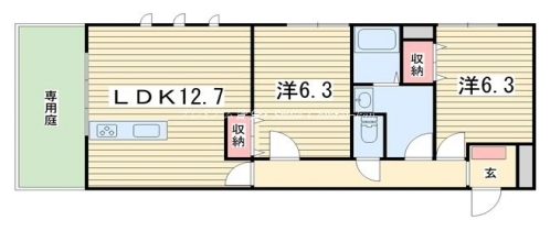 ケントク２ 間取り図