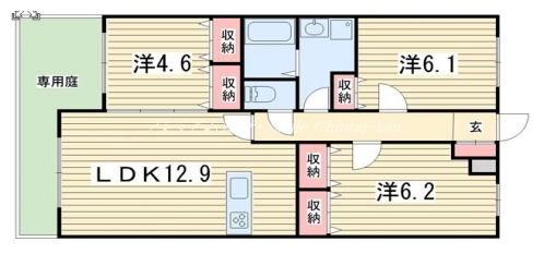 ケントク２ 間取り図