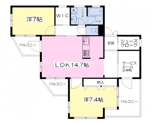 CROSS北大路 間取り図