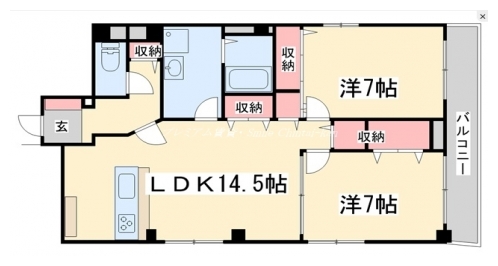 松岡マンション 間取り図