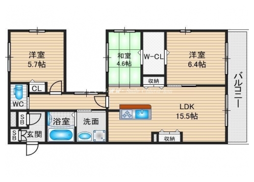 セレーナ室町 間取り図