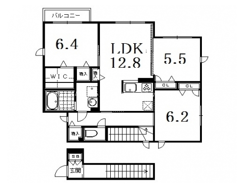 Grand Vert 岡崎 間取り図