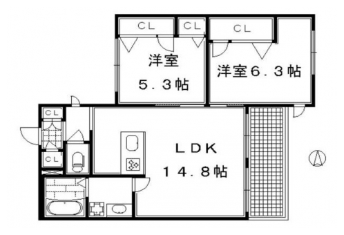 セレーナ室町 間取り図