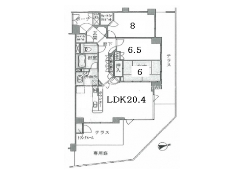 ブリリア京都岡崎 間取り図