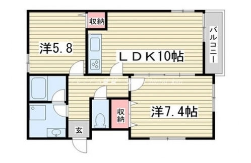 メイプル知花 間取り図