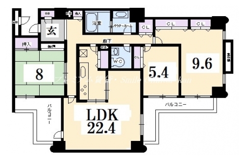 ハイランドコート錦 間取り図