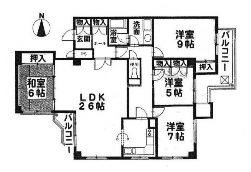 エギュードブランシェ 間取り図