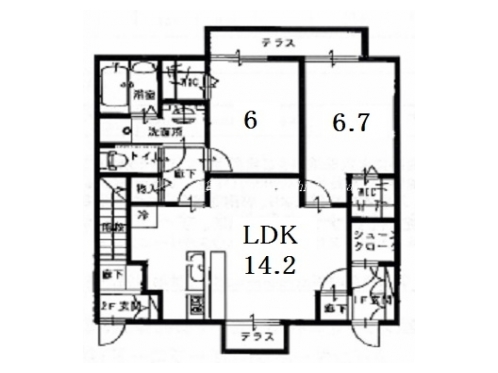 プレイスセキレイ 間取り図