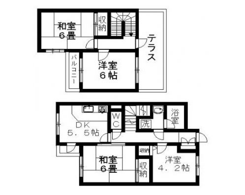 ルミエール聚楽 間取り図