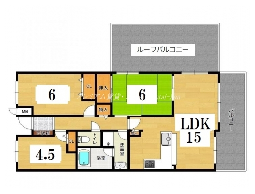 松ヶ崎パークホームズ 間取り図