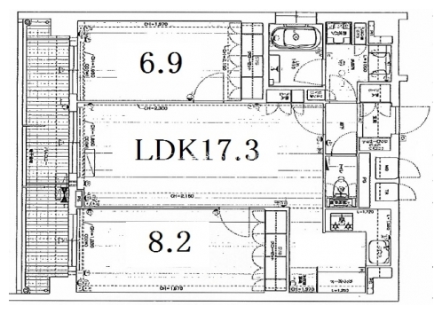 リーガル京都御所西２ 間取り図