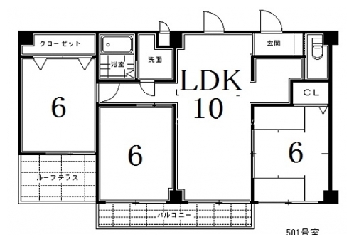 エグゼ東山 間取り図