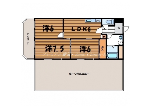 ハイムフロイデン一乗寺 間取り図