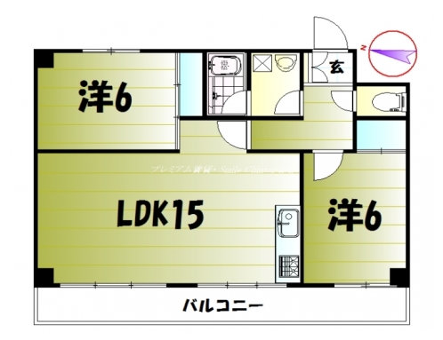 ハイムフロイデン一乗寺 間取り図