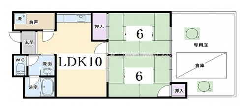 シャトー清水 間取り図