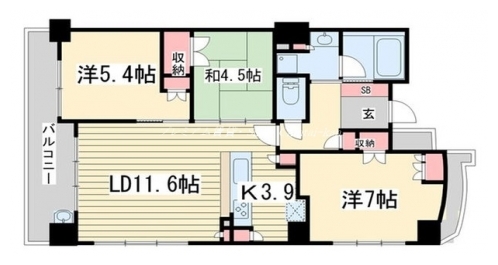 パークホームズ烏丸御池 間取り図
