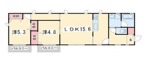 カーサ・デッラルベーロ　カネコ釜座邸 間取り図